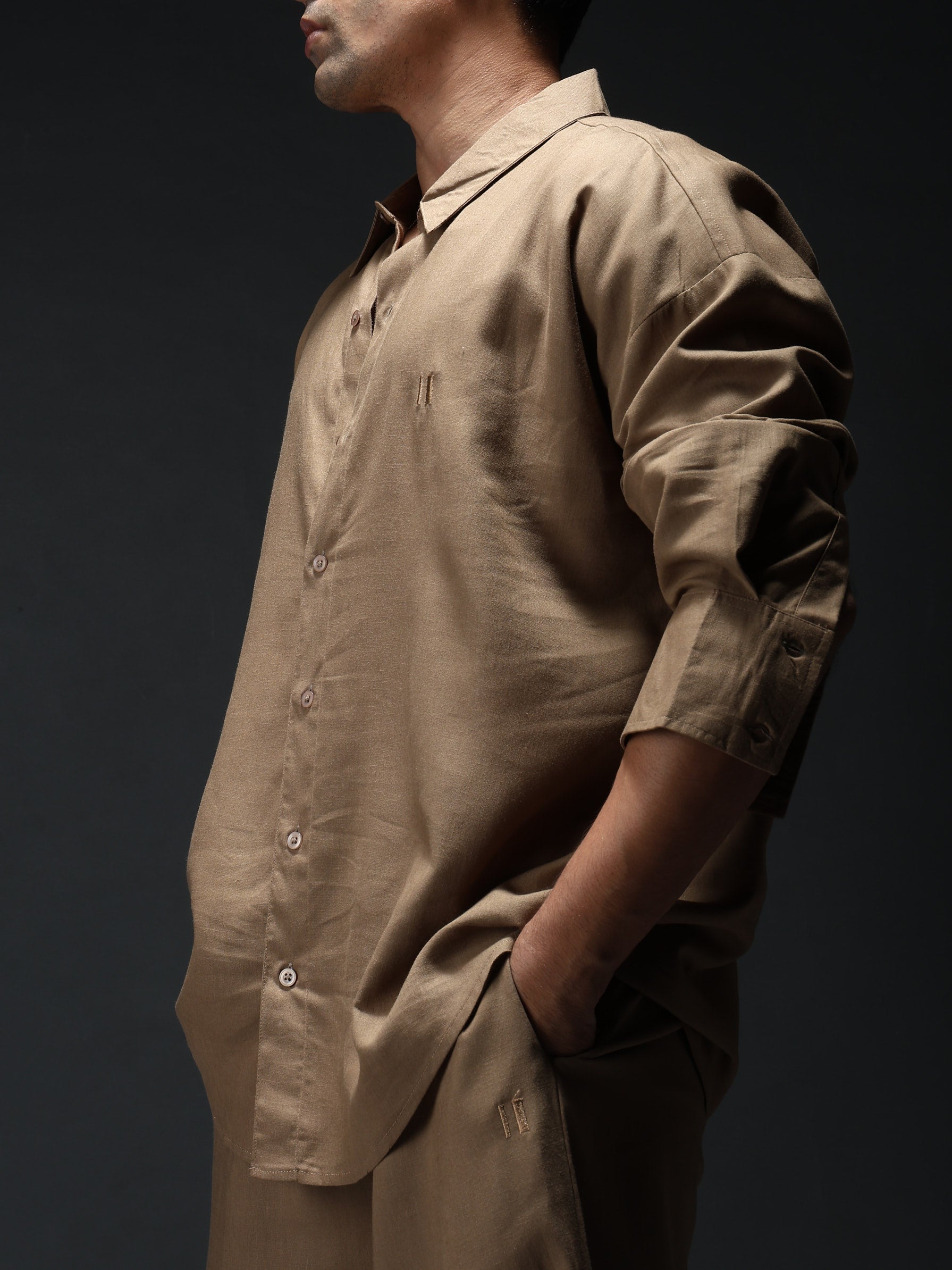 Mocha Brew Linen Co-Ord Set