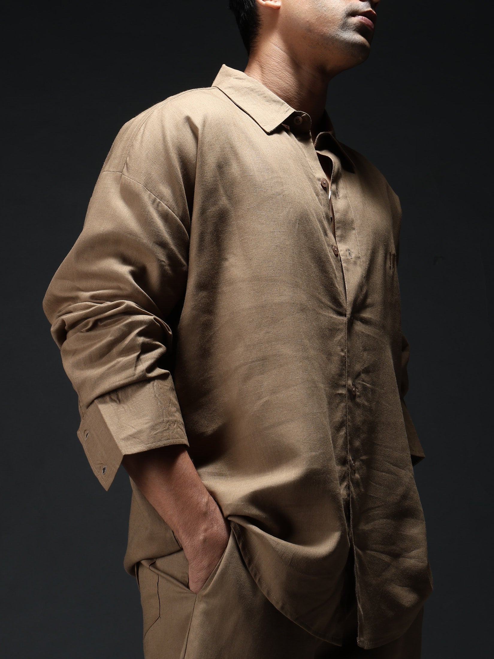 Mocha Brew Linen Co-Ord Set