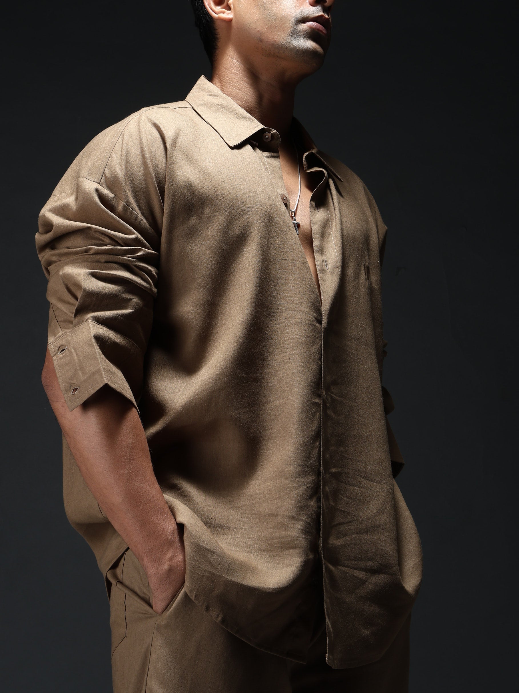 Mocha Brew Linen Shirt
