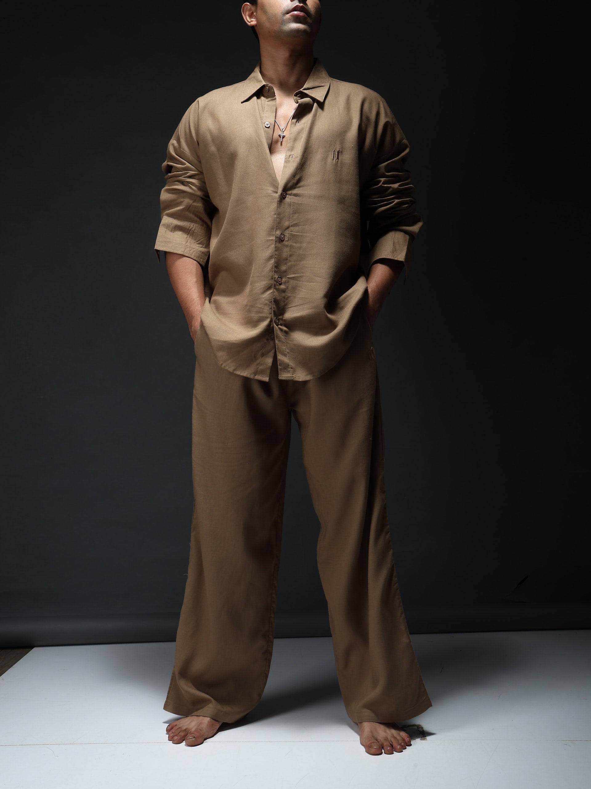 Mocha Brew Linen Co-Ord Set