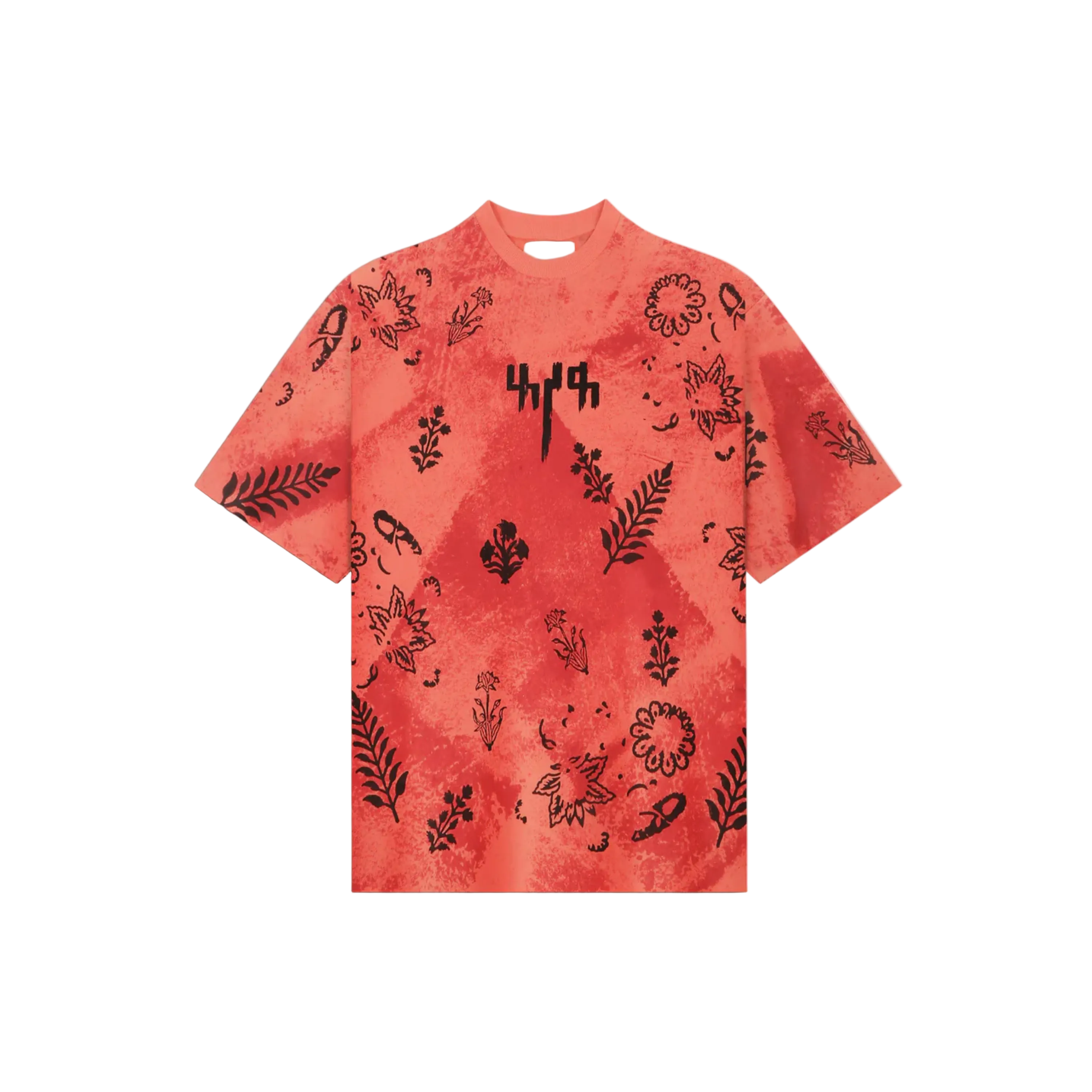 Coral Block Printed - Tshirt