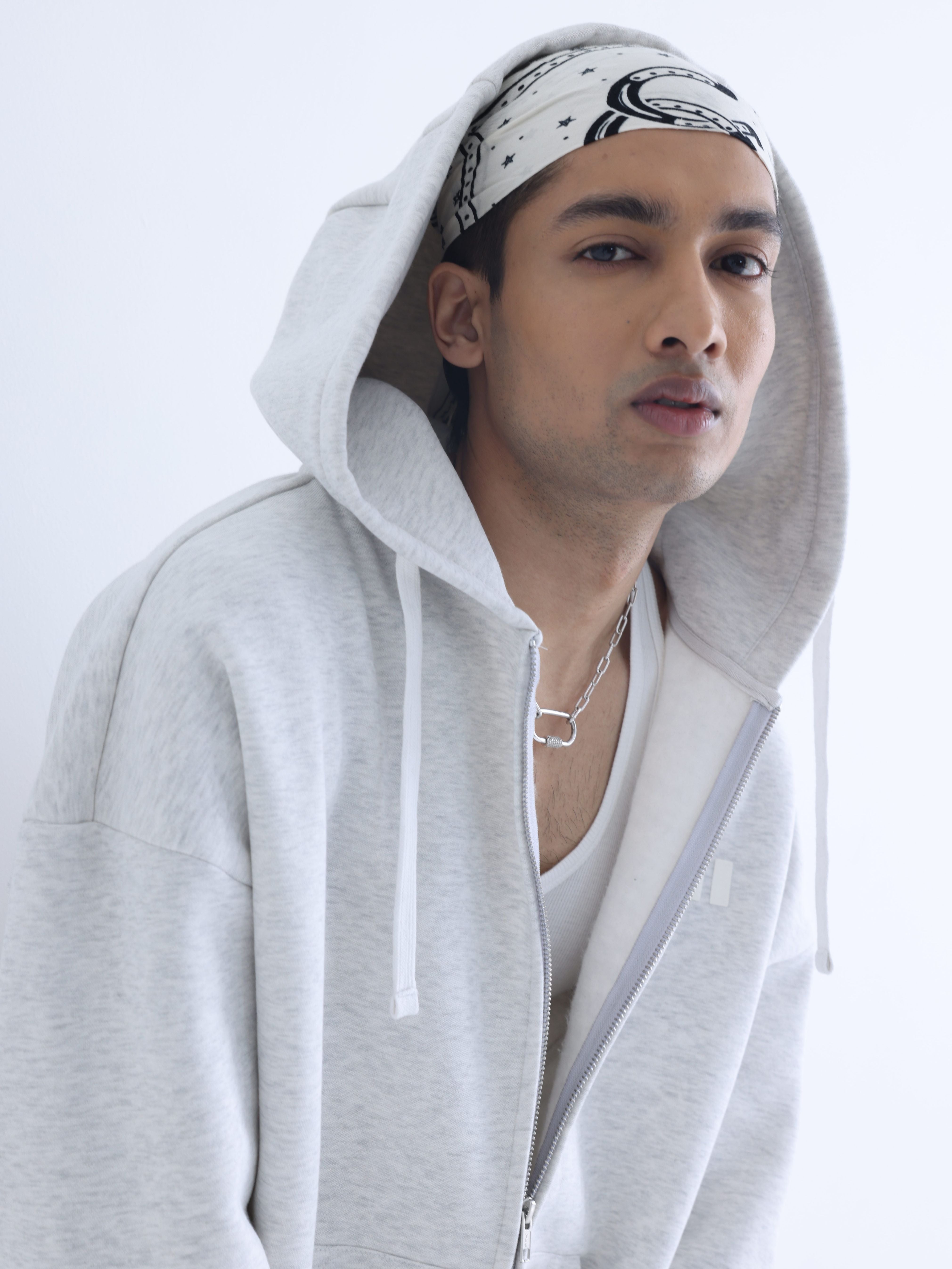 Grey Everyday Zipper Hoodie + Sweatpants Set