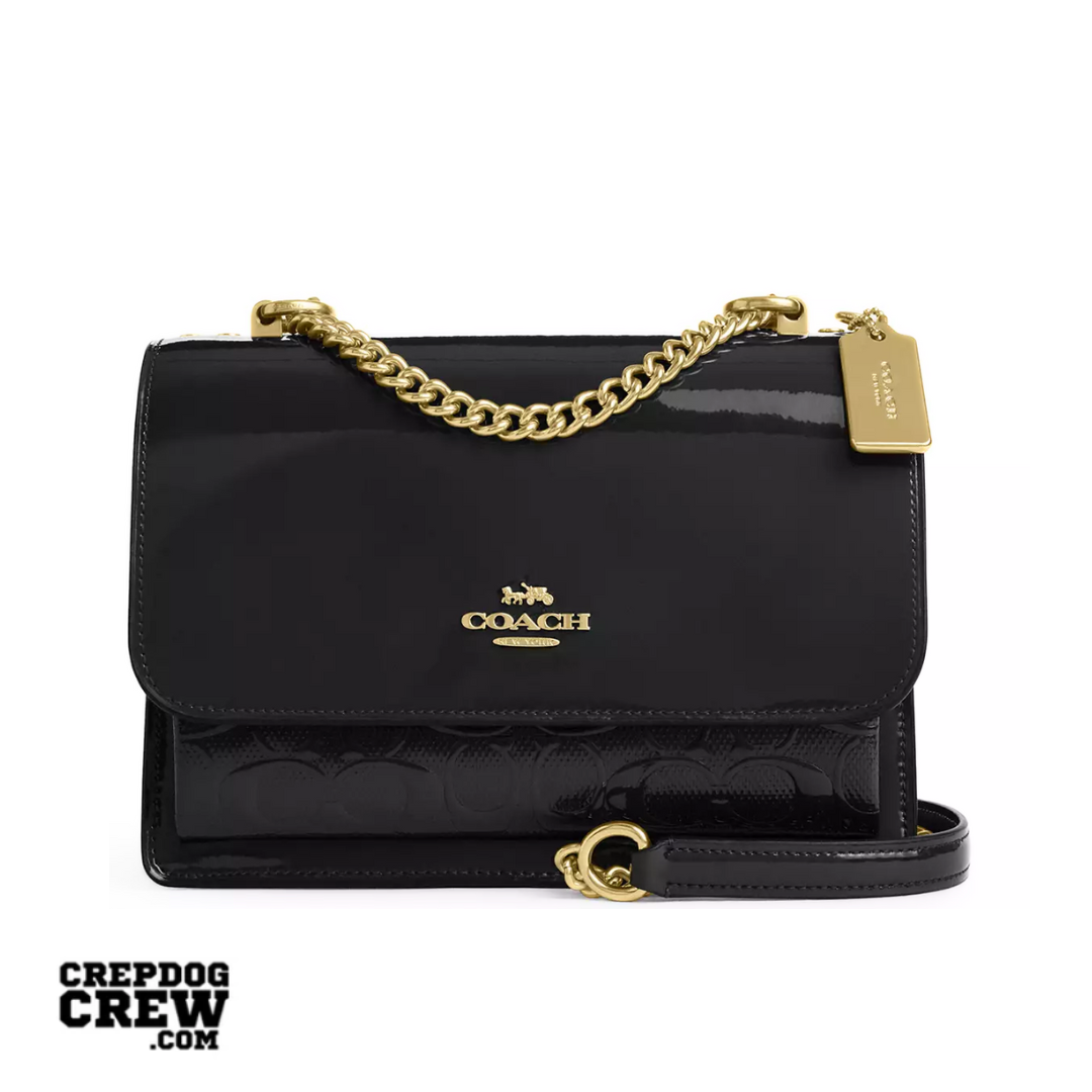COACH Klare Crossbody Bag In Signature Leather Gold Black