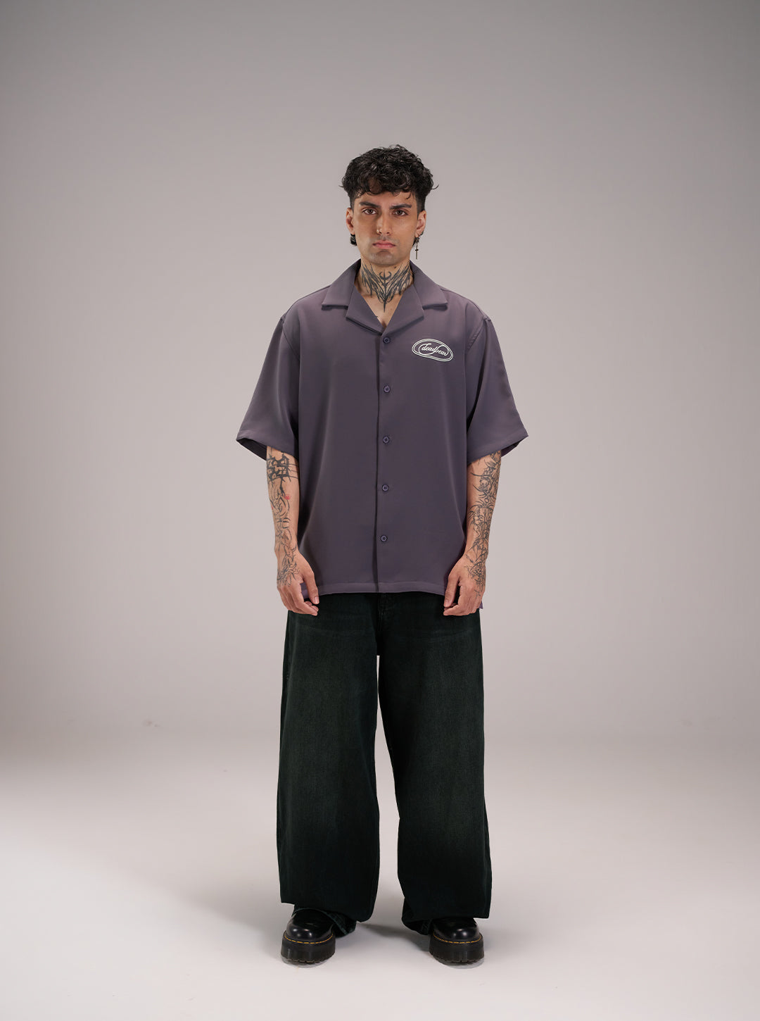 Signature Bowling Shirt Slate Lavender