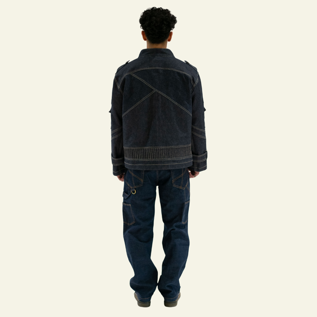 Blue Denim Space age Jacket