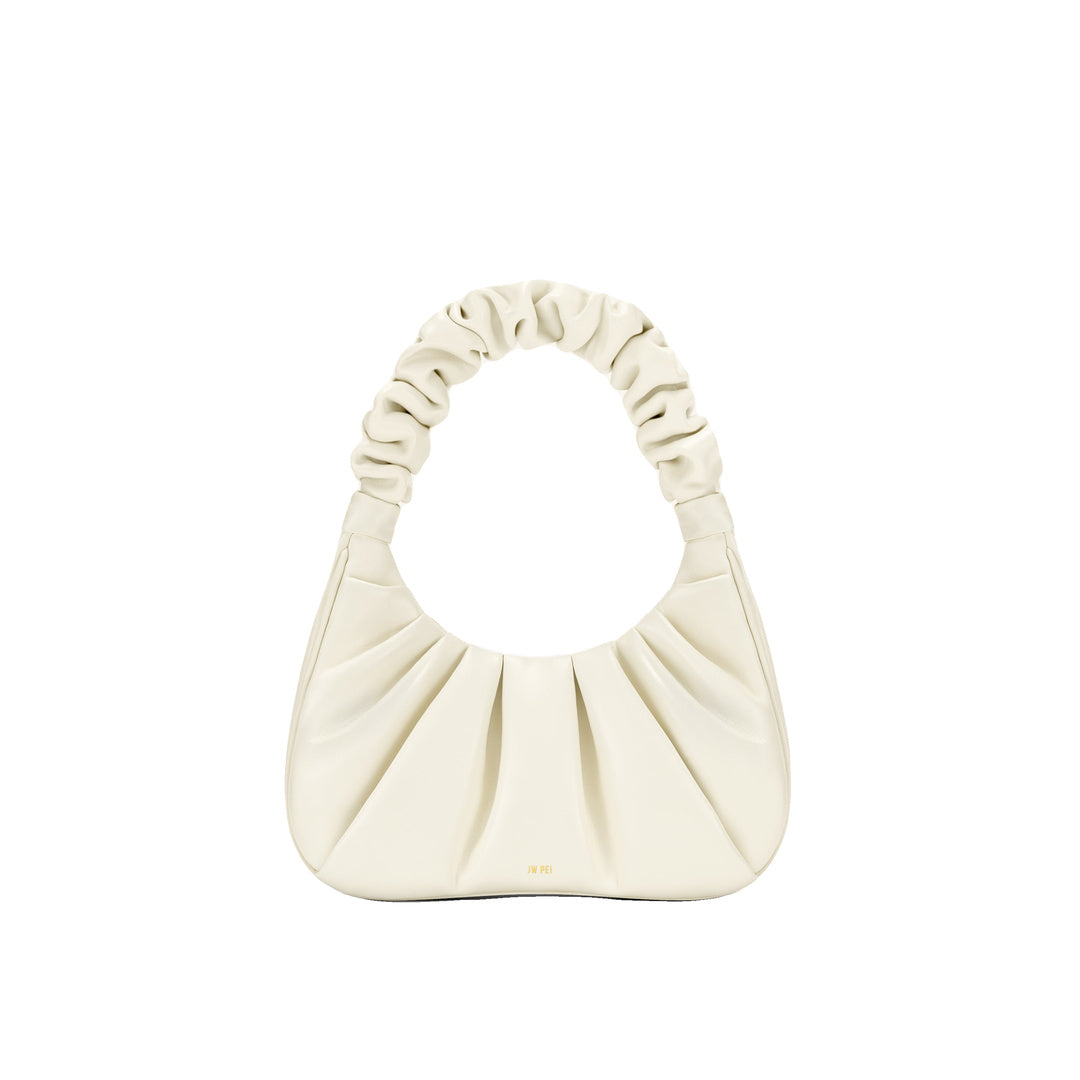 JW PEI Gabbi Ruched Hobo Handbag - White