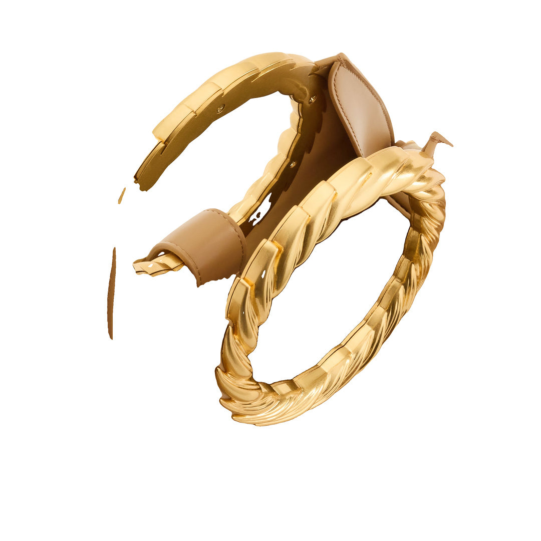 JW PEI Amiya Leaf Handle Sculpture Bag - Brown