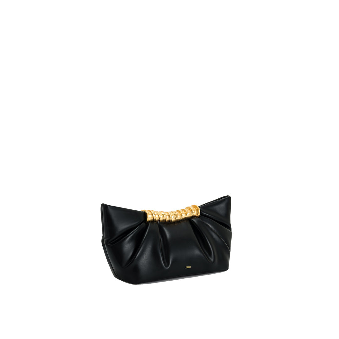 JW PEI Leia Pleated Clutch - Black