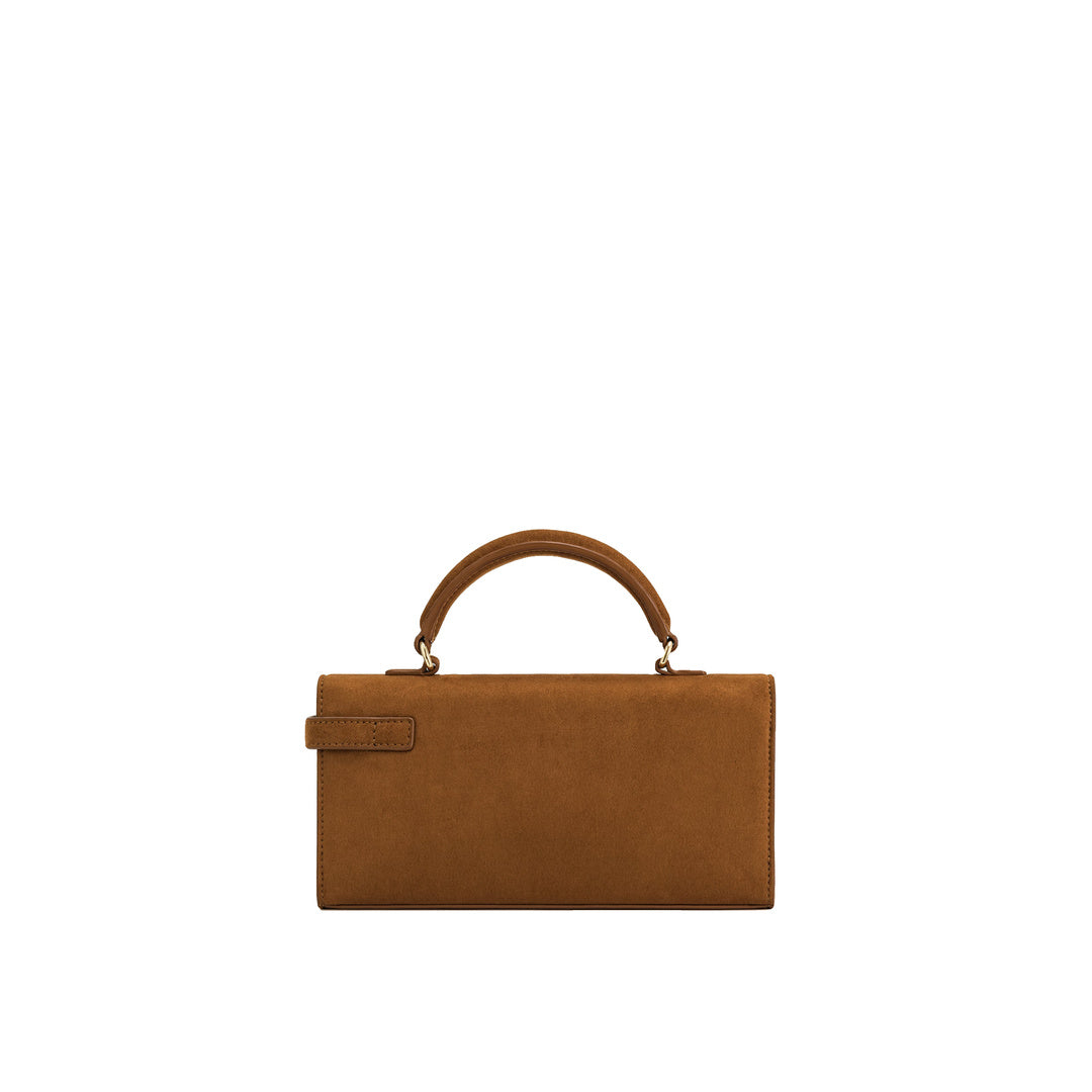 JW PEI Keyla Faux Suede Top Handle Bag -  Brown