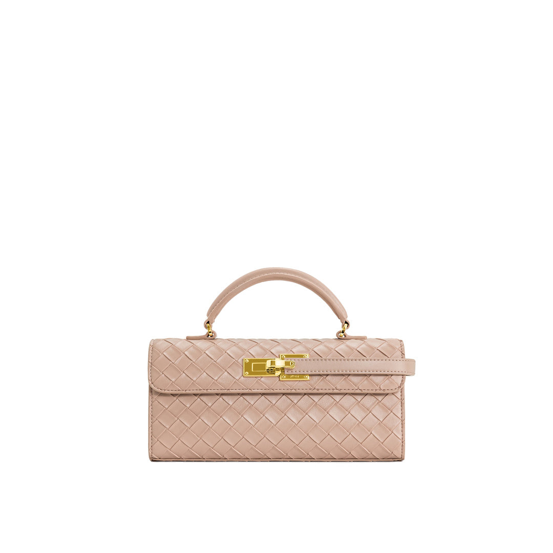 JW PEI Keyla Weave Texture Top Handle Bag - Pink