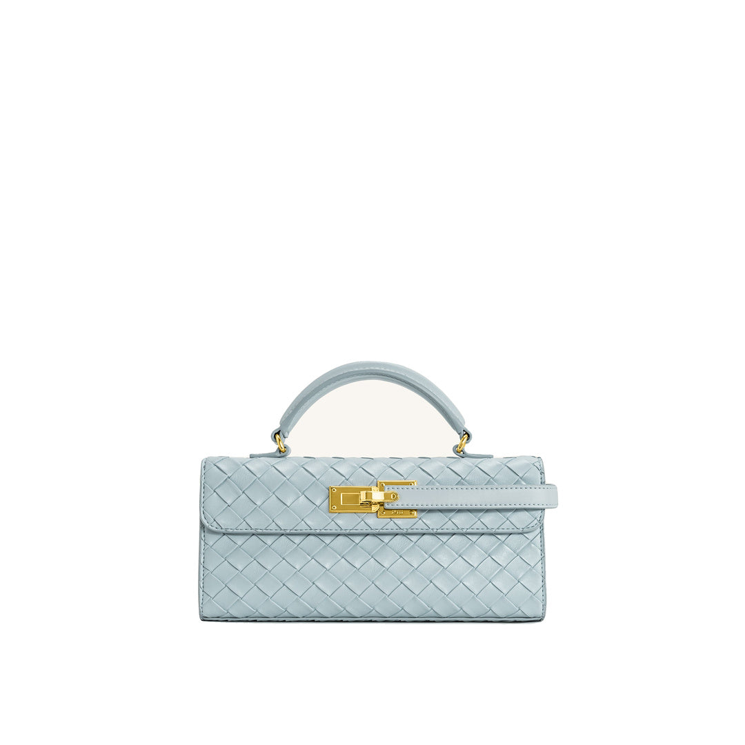 JW PEI Keyla Weave Texture Top Handle Bag - Blue