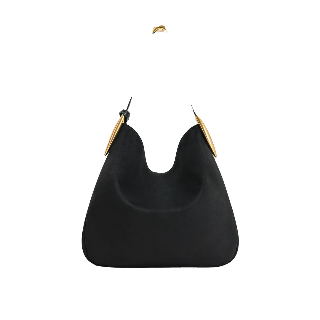 JW PEI Nina Metal Charm Hobo Bag - Black