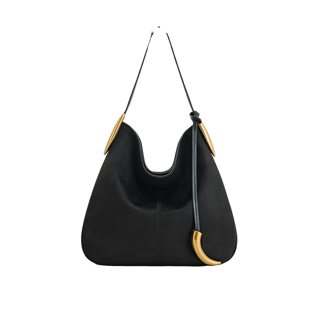 JW PEI Nina Metal Charm Hobo Bag - Black