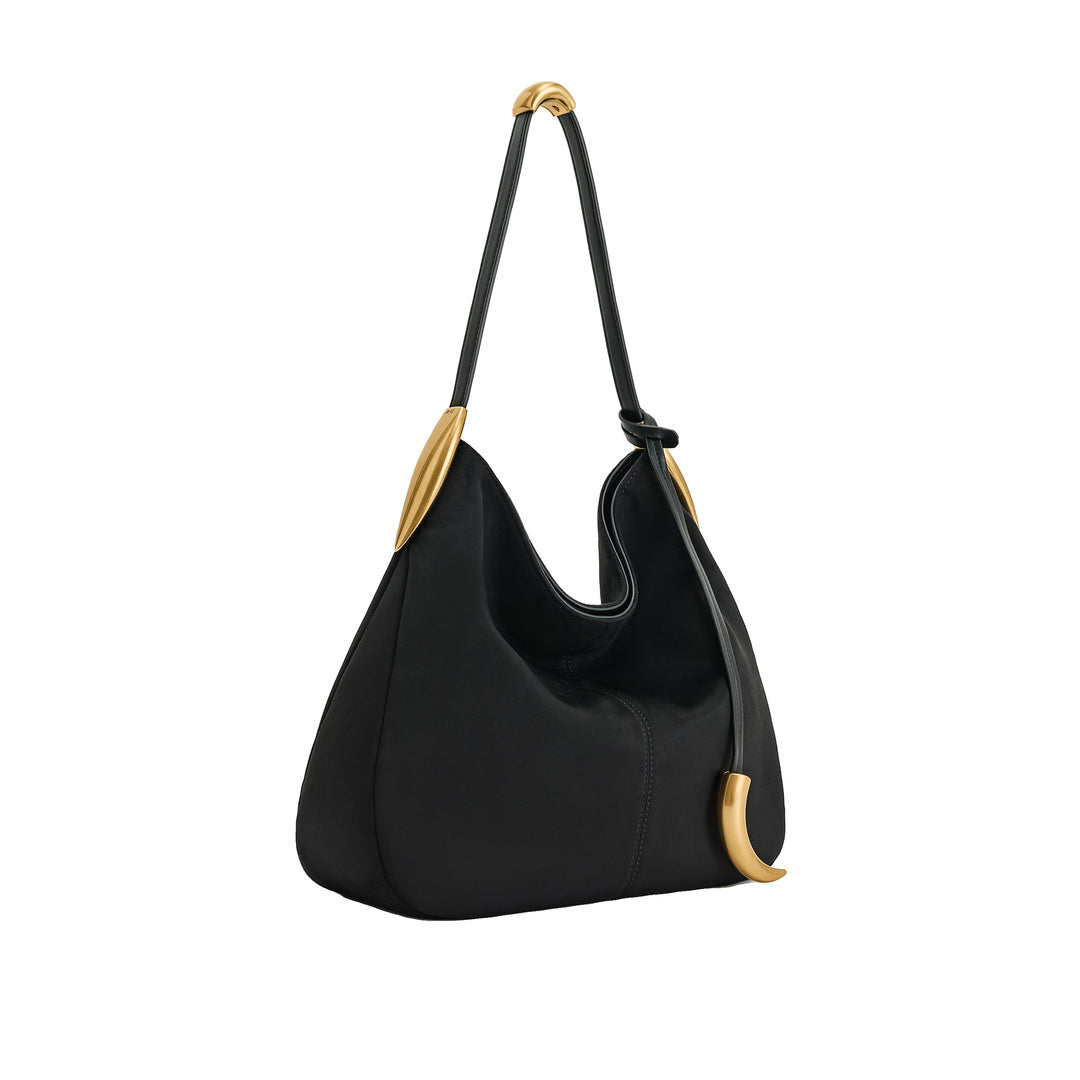 JW PEI Nina Metal Charm Hobo Bag - Black