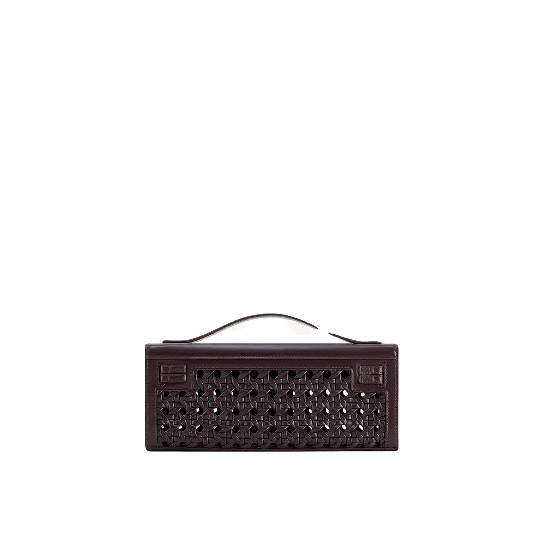 JW PEI Bria Structured Top Handle Bag - Dark Red