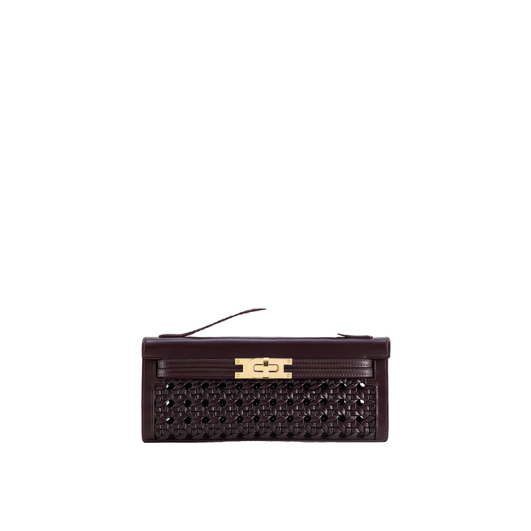JW PEI Bria Structured Top Handle Bag - Dark Red