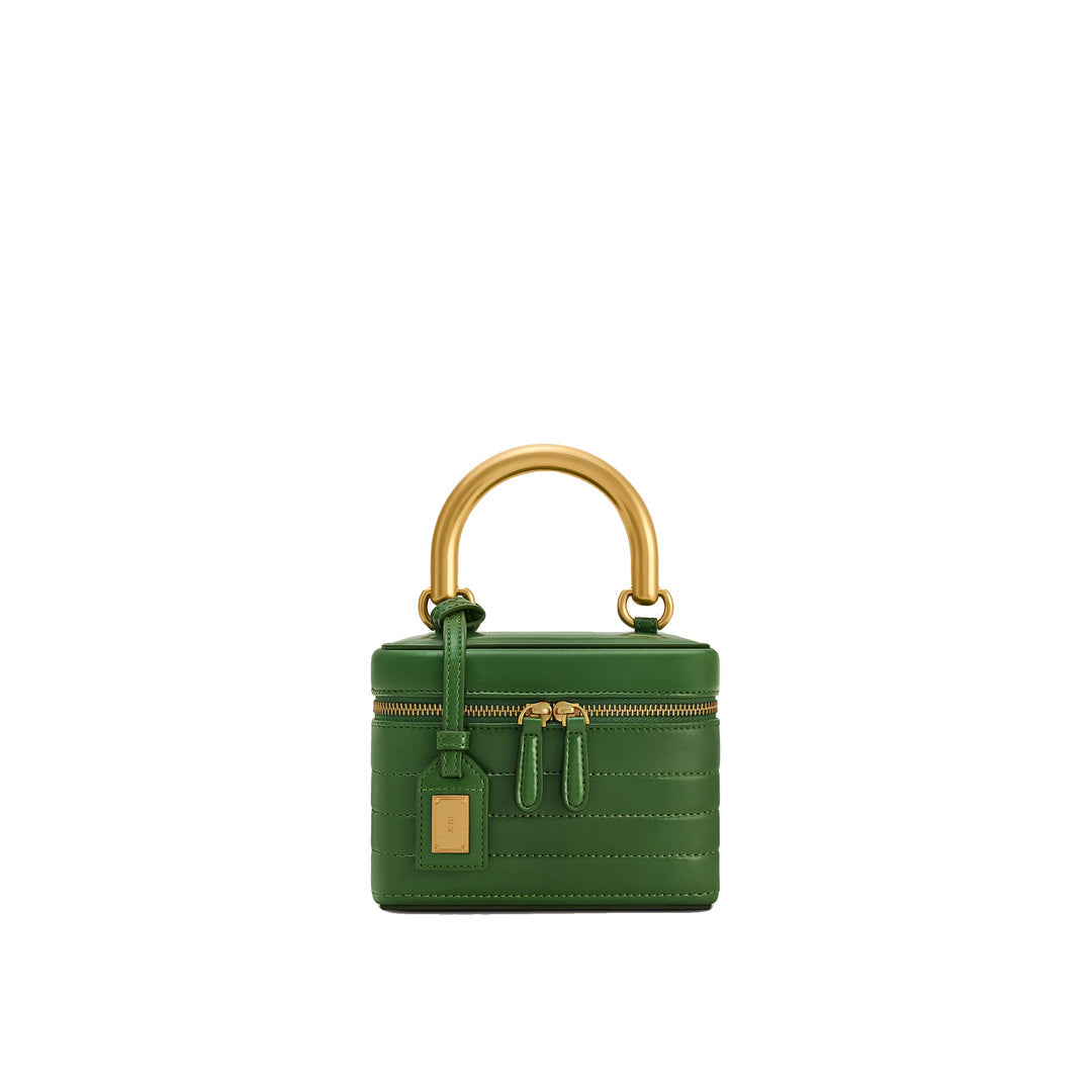 JW PEI Evelyn Quilted Box Top Handle Bag - Green