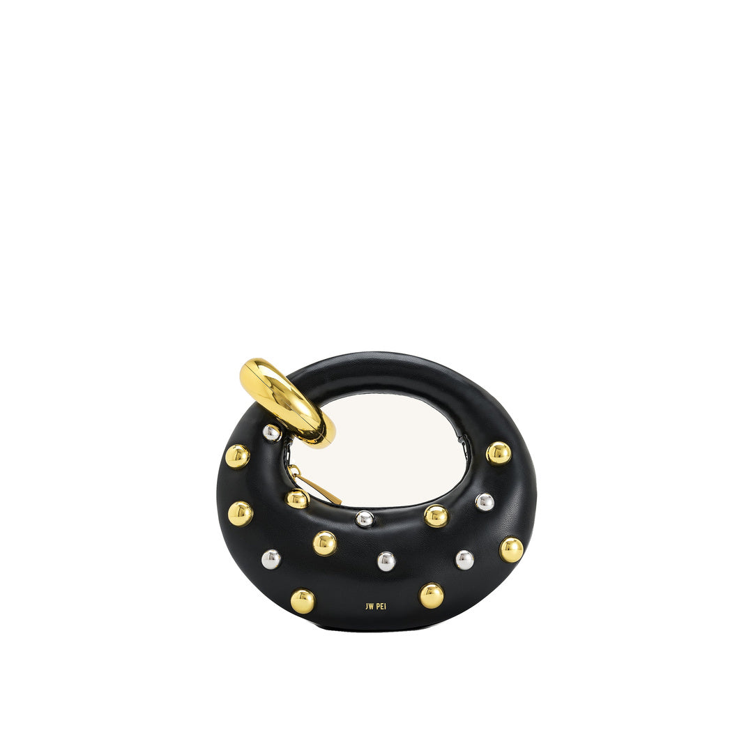 JW PEI Abacus Studded Mini Top Handle Bag - Black