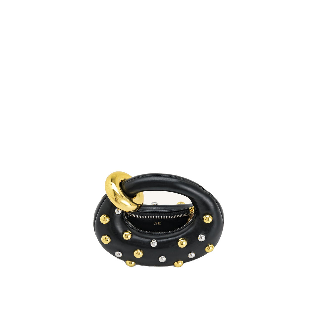 JW PEI Abacus Studded Mini Top Handle Bag - Black