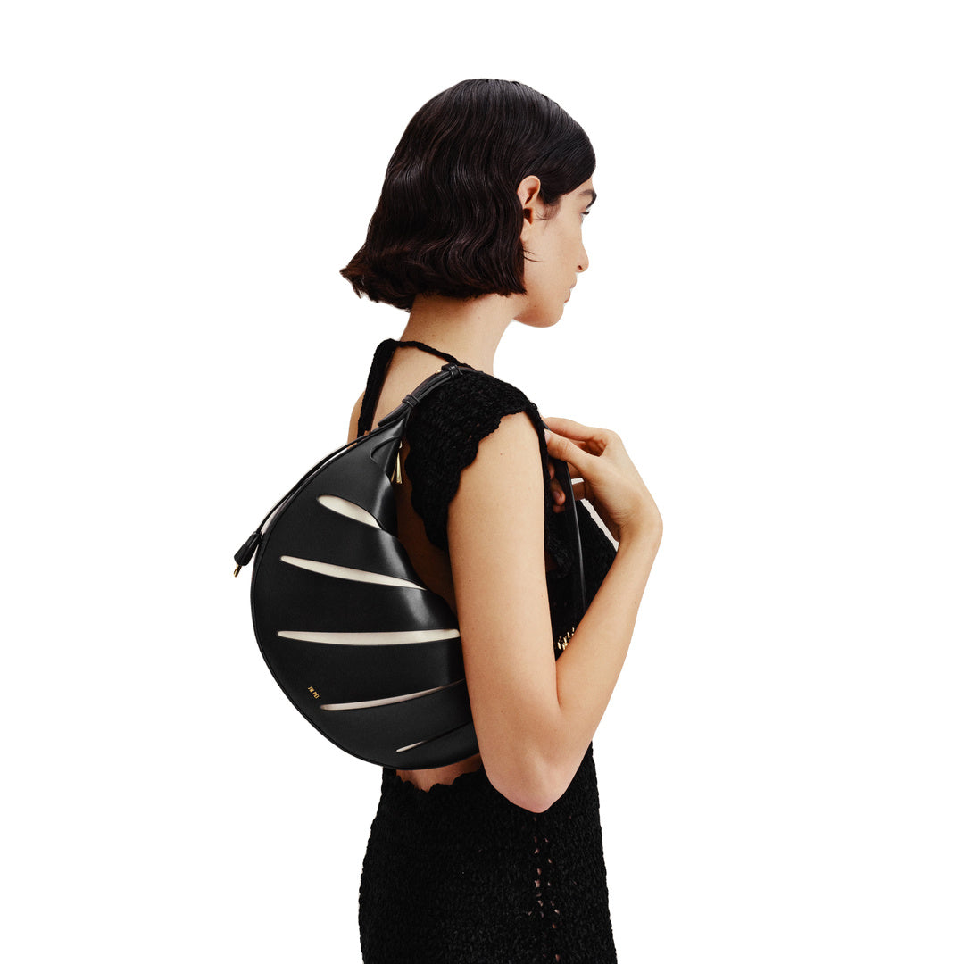 JW PEI Jana Hollow Out Shoulder Bag - Black