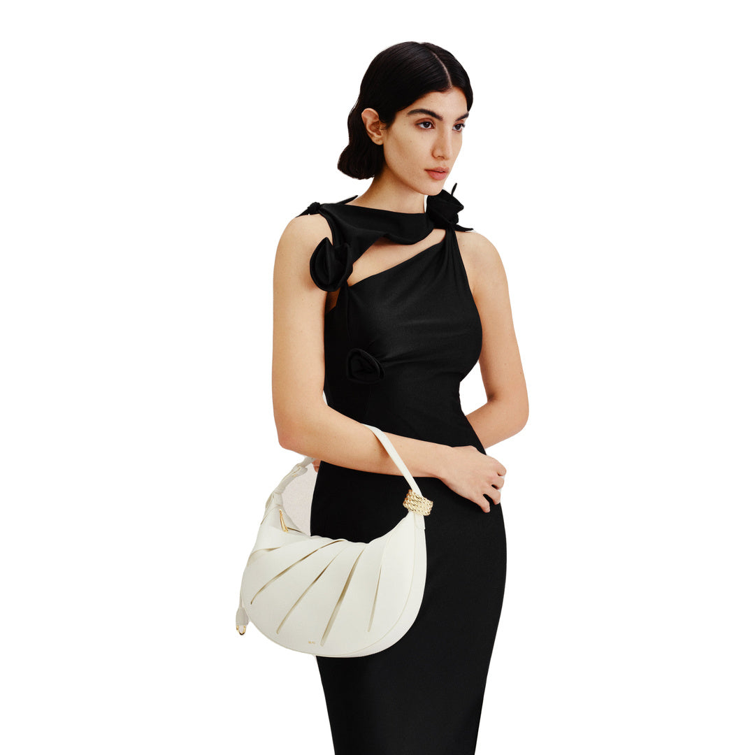 JW PEI Jana Hollow Out Shoulder Bag - White