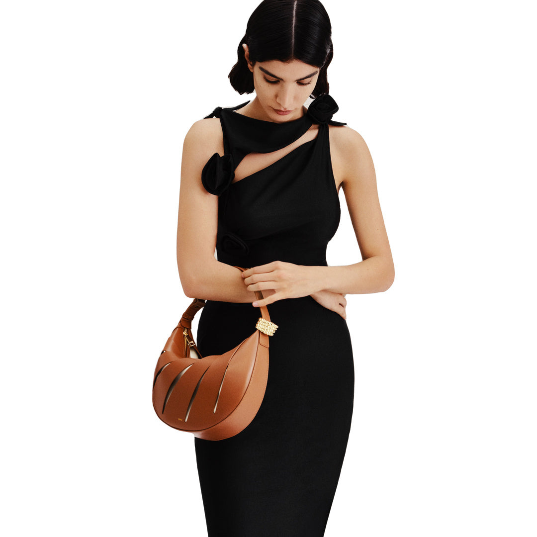 JW PEI Jana Hollow Out Shoulder Bag - Brown