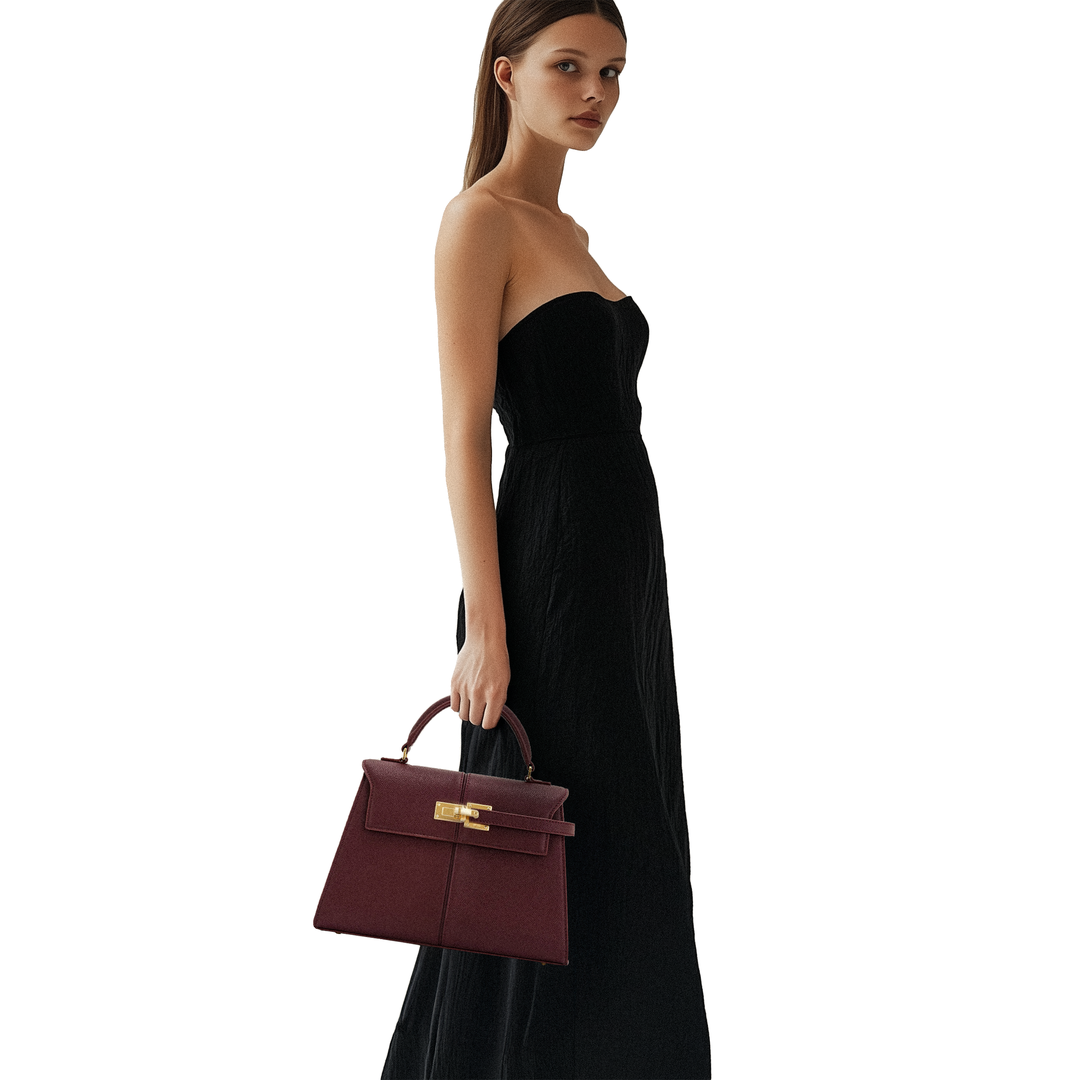 JW PEI Elise Large Top Handle Bag - Claret