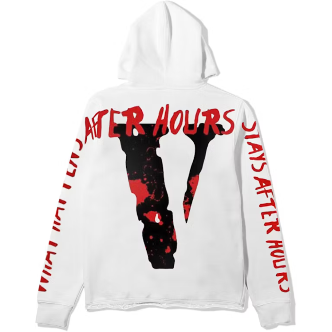 The Weeknd x Vlone What Happens After Hours Pullover Hood White