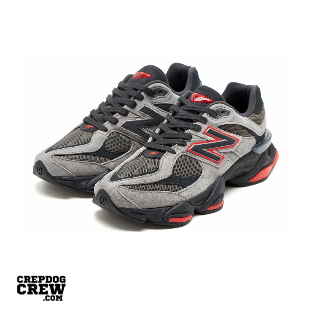New Balance 9060 Grey Black Red JD Sports Exclusive