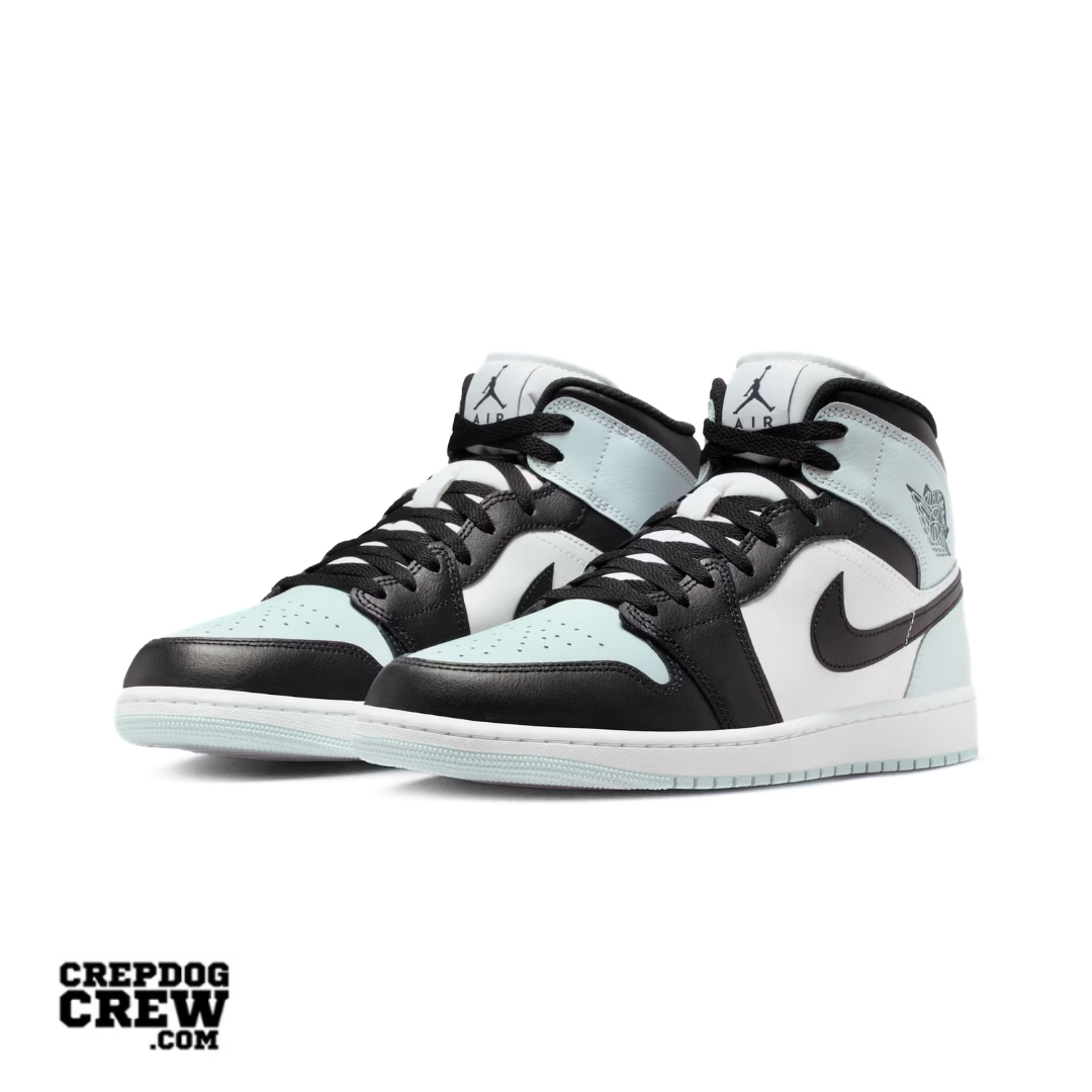 Jordan 1 Mid Black Aura Squadron Blue