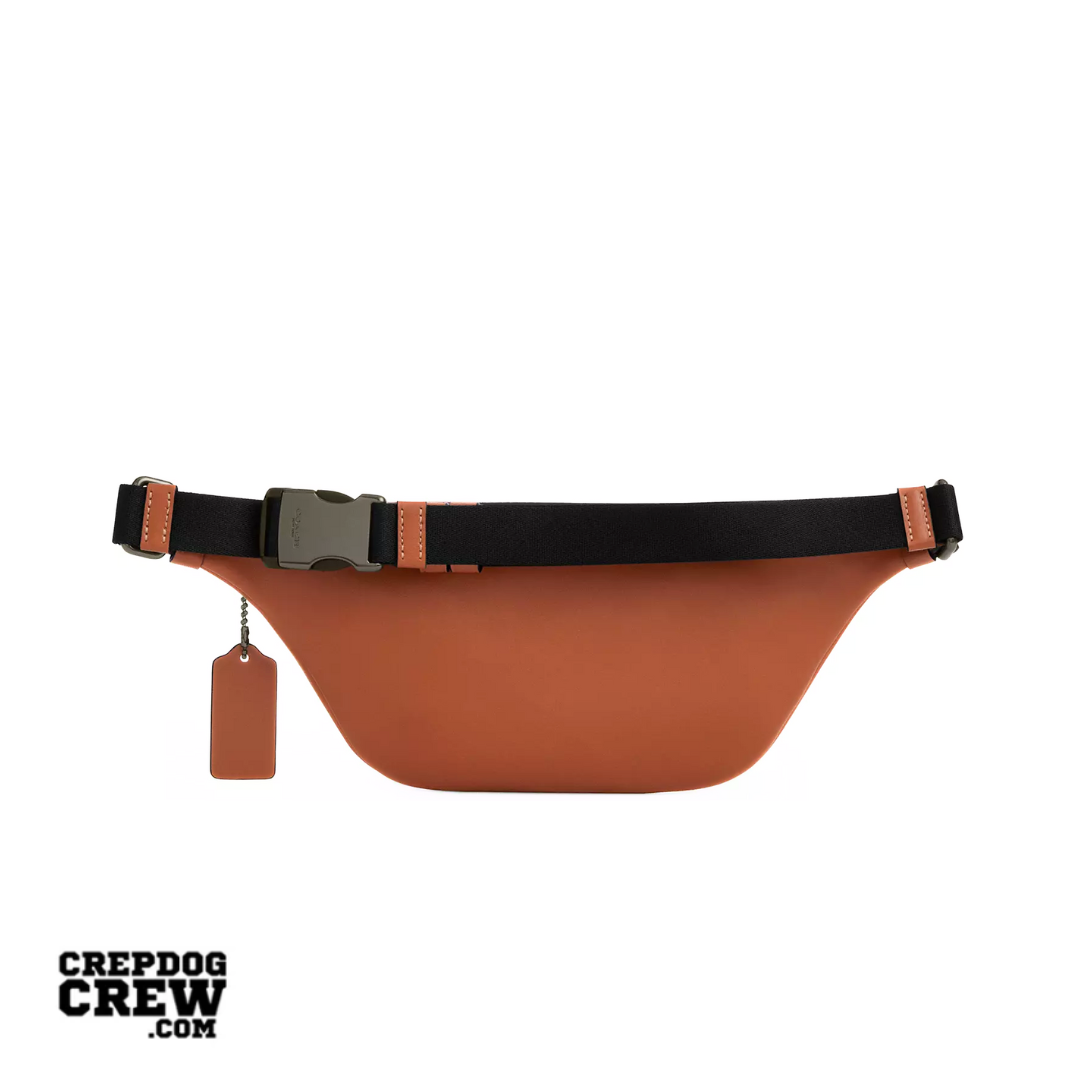 Coach Warren Mini Belt Bag smooth leather Gunmetal Tan