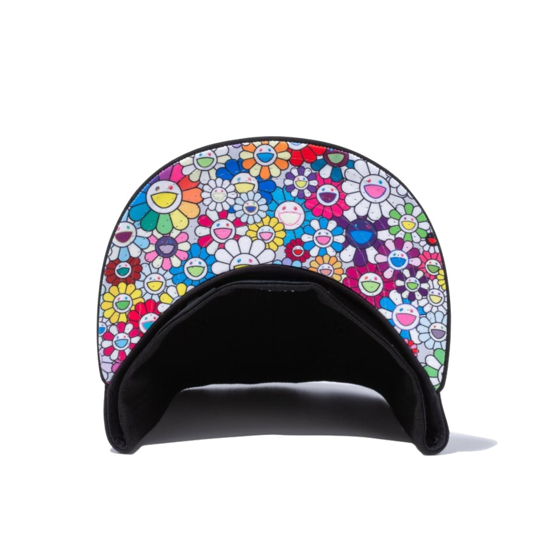 New Era x Takashi Murakami Flower Flag 59Fifty Fitted Hat Black Rainbow