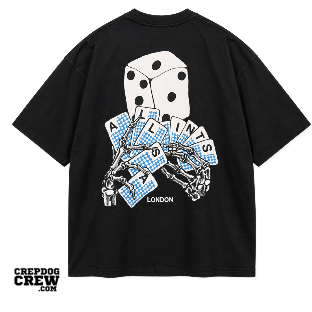 ALL SAINTS DICE TEE BLACK