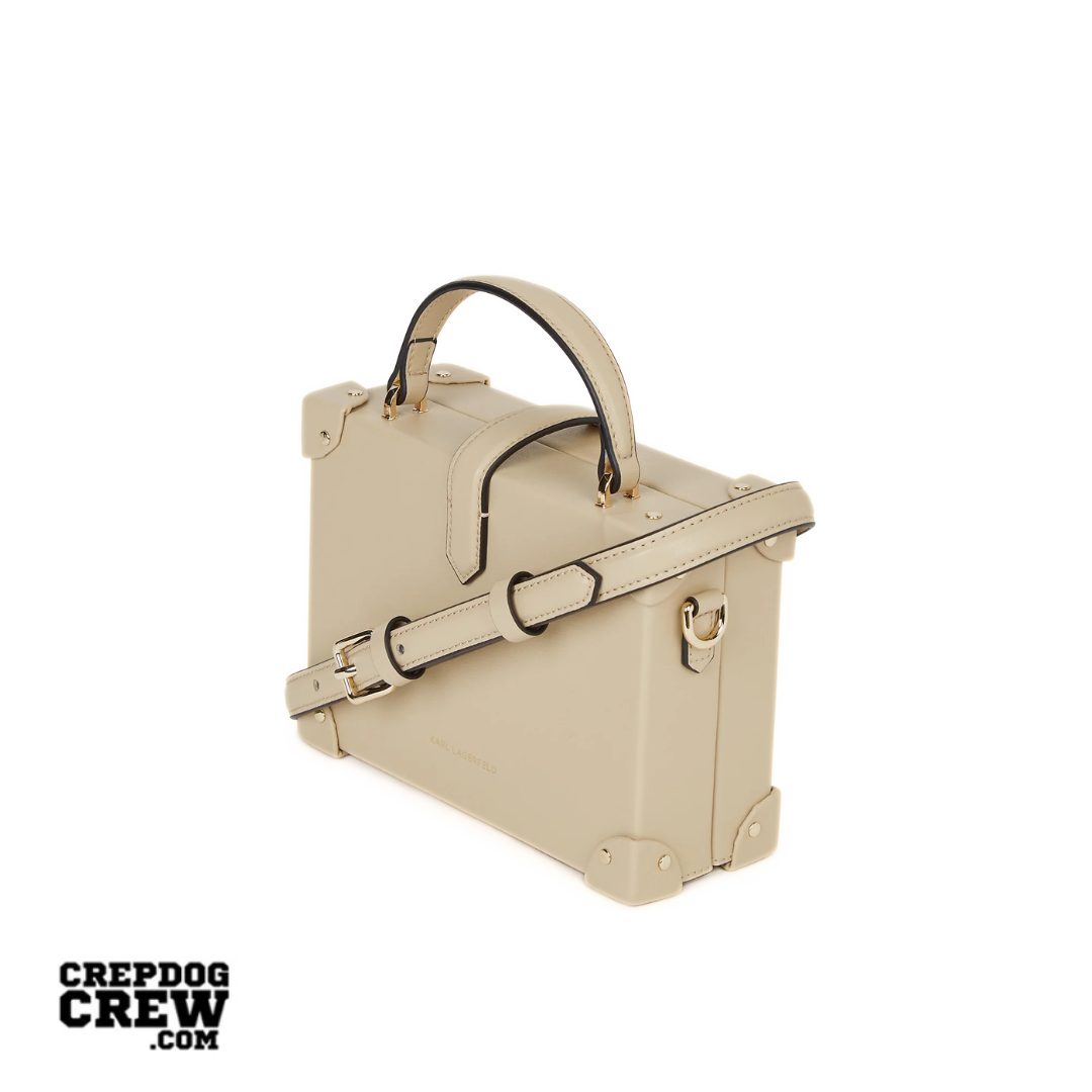 KARL LAGERFELD K/Autograph padlock trunk bag Safari