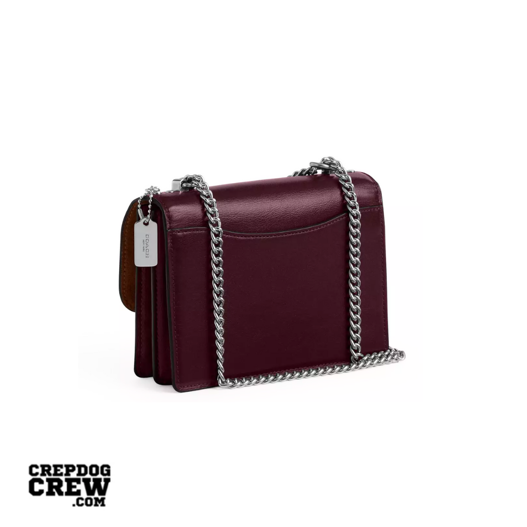 Coach Mini Klare Crossbody Bag smooth leather Silver