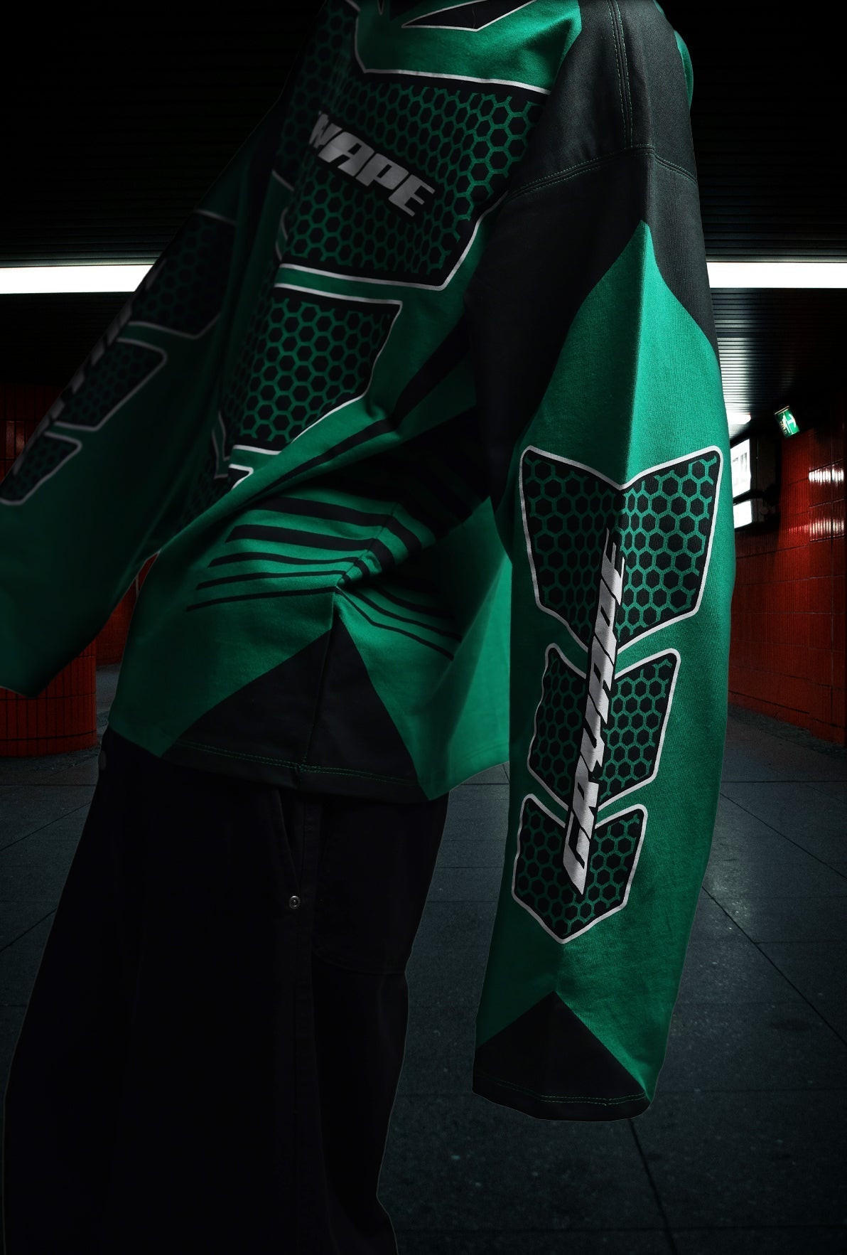 GRYAPE MOTOCROSS JERSEY GREEN T-SHIRT
