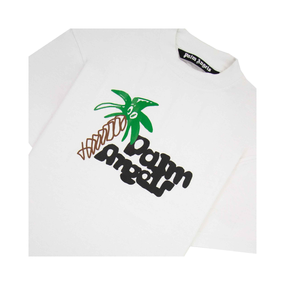 Palm Angels Sketchy Logo T-Shirt White