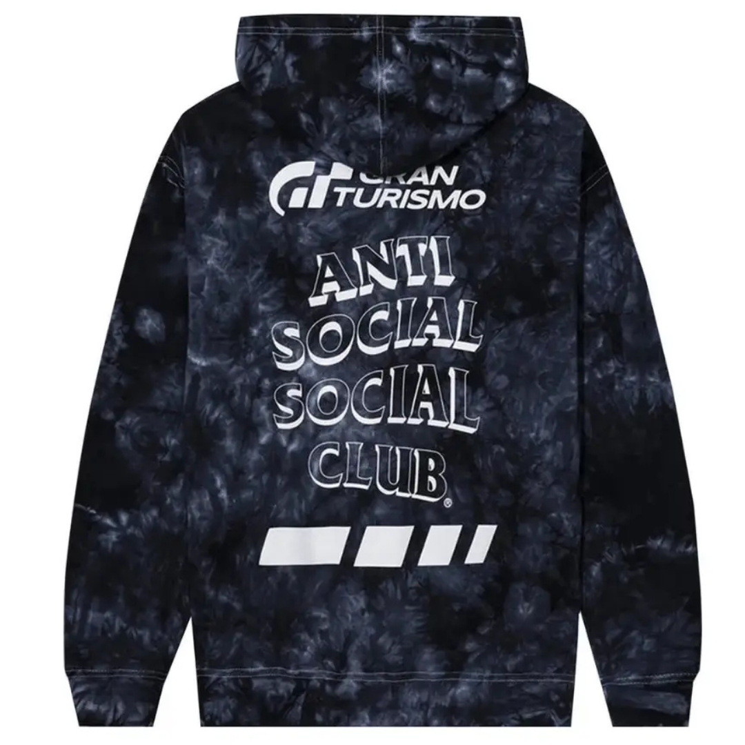 ANTI SOCIAL SOCIAL CLUB X GRAN TURISMO DYE HOODIE BLACK