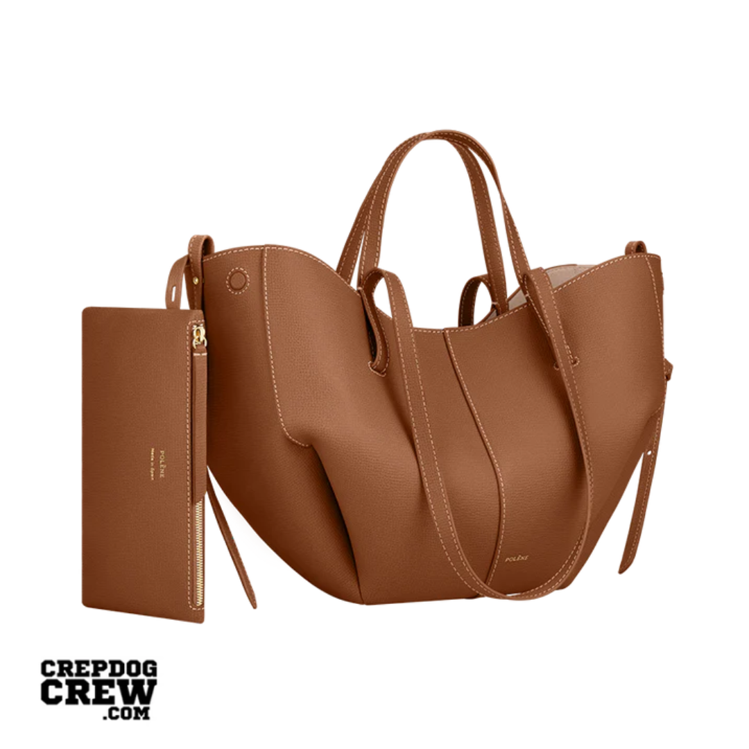 polene Cyme Mini Edition Textured Camel