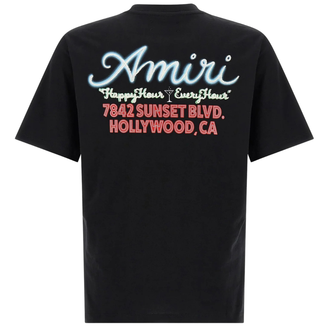 AMIRI NEON LIGHTS TEE BLACK