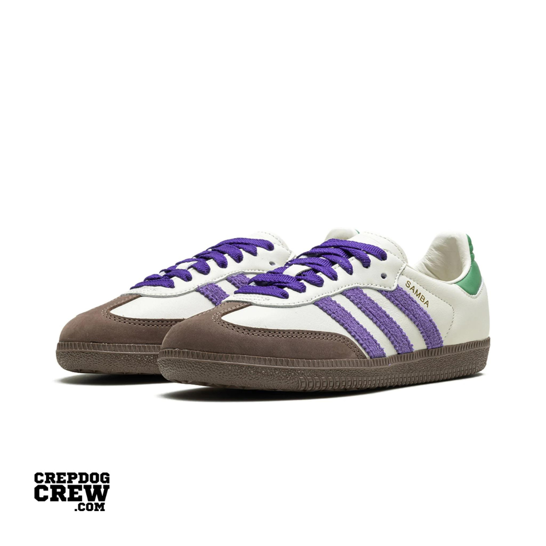 adidas Samba OG Off White Core Purple Green Brown (W)