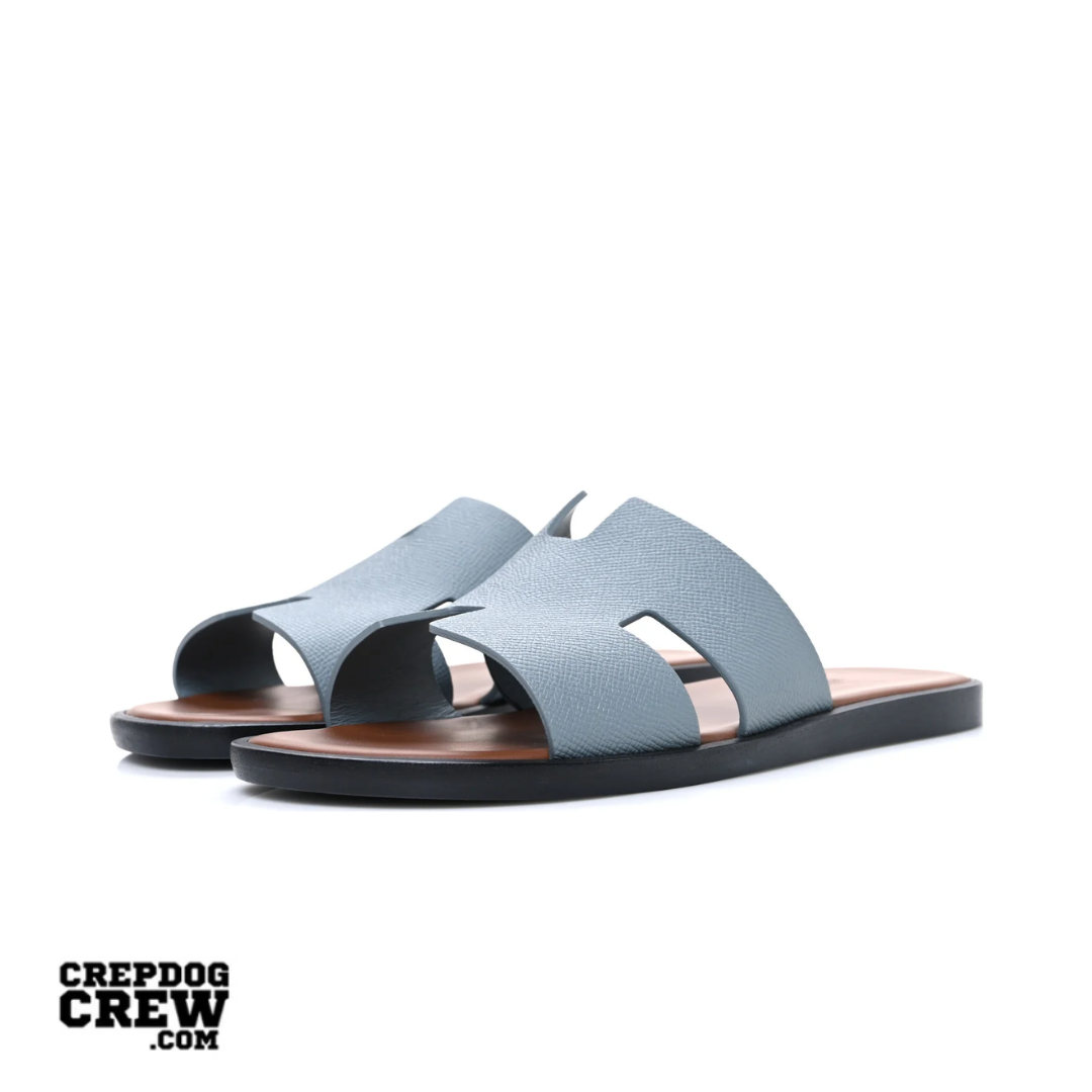 HERMES IZMIR SANDAL VERT D EAU NATUREL EPSOM