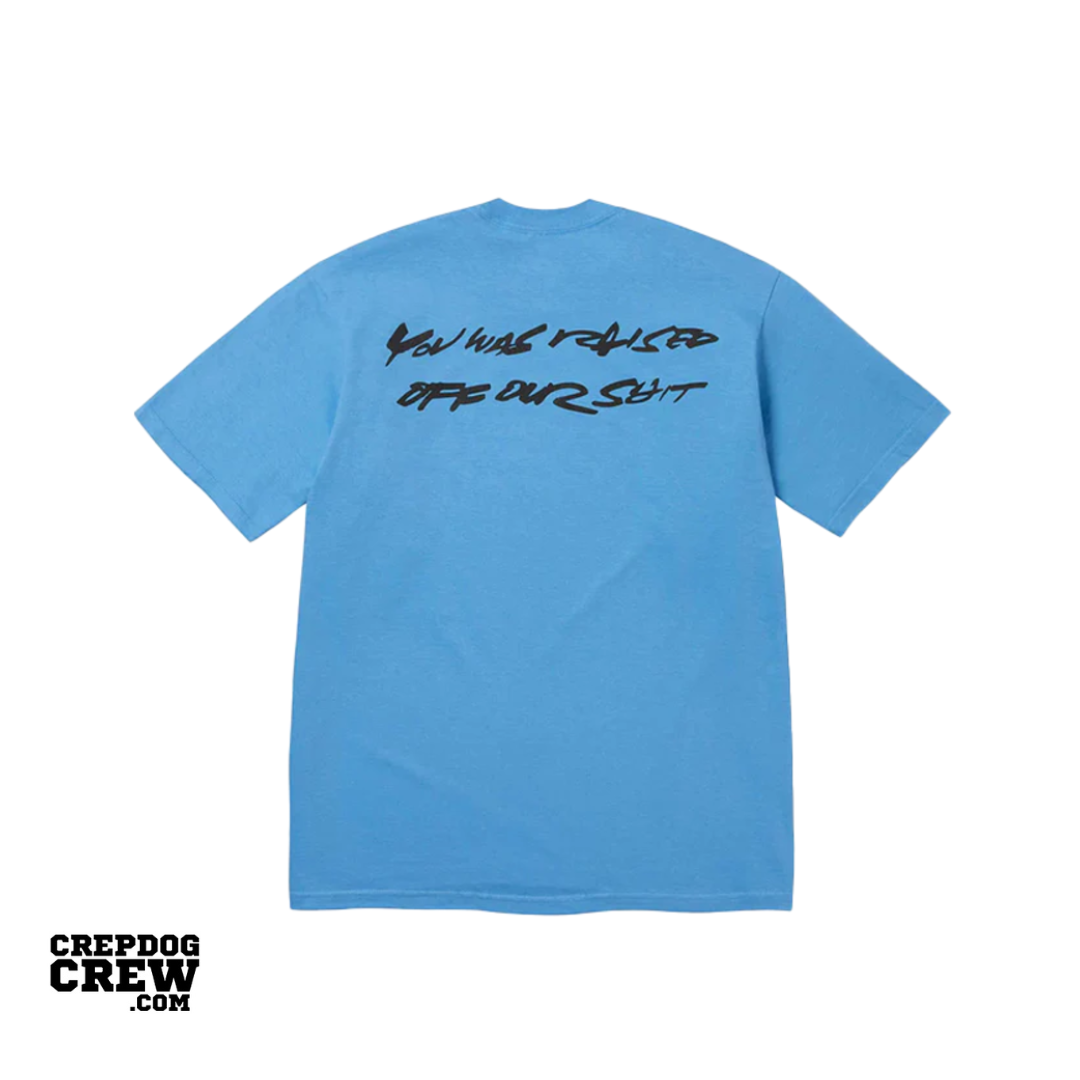 Supreme Futura Box Logo Tee Bright Blue