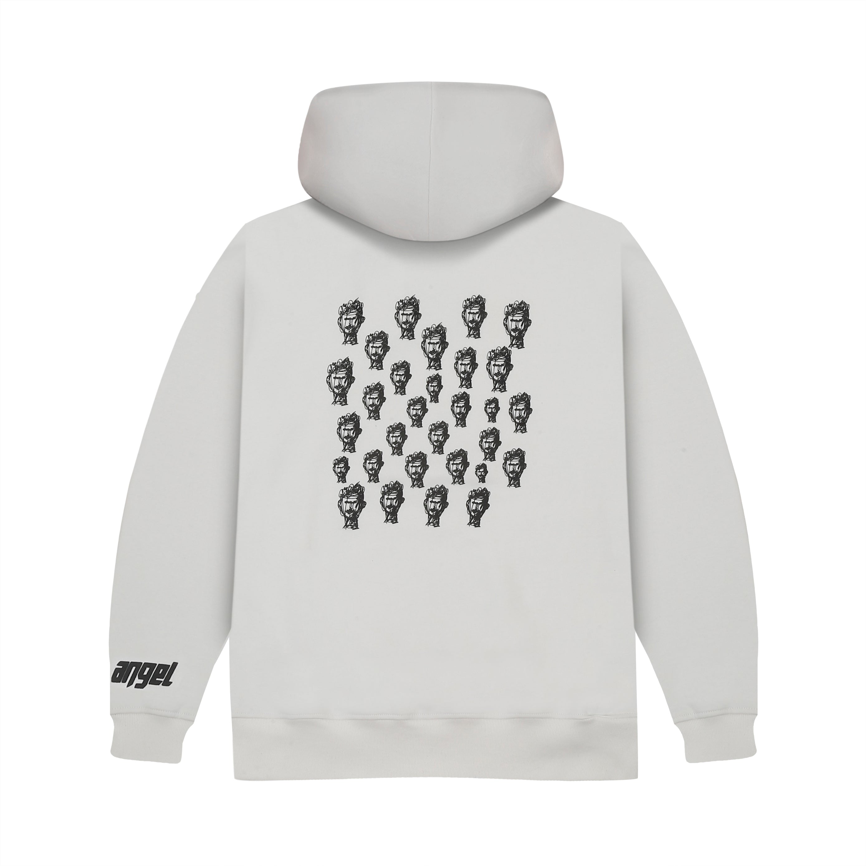 WHITE FACES HOODIE