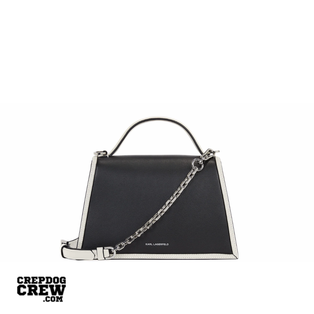 KARL LAGERFELD K/Signature small crossbody bag Black White