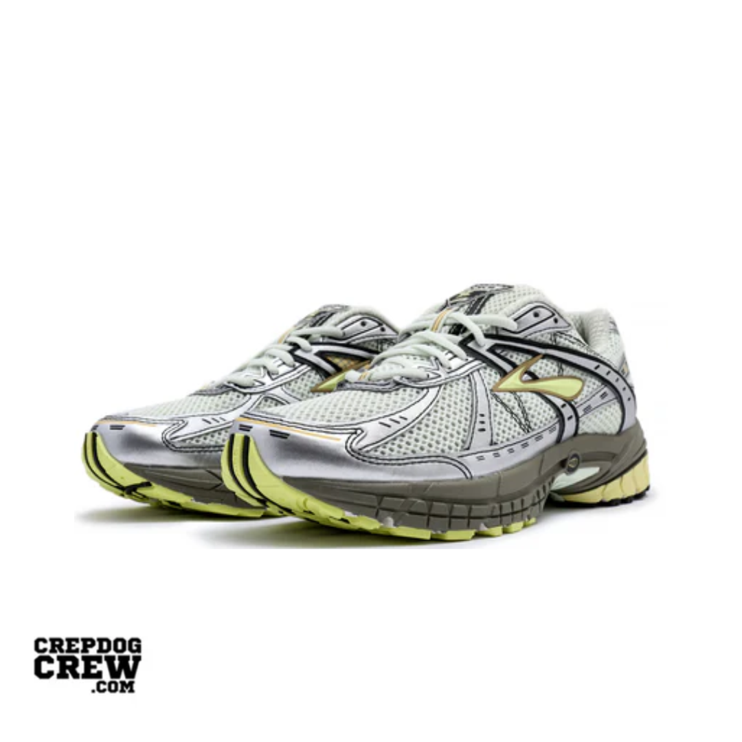 Brooks Adrenaline GTS 10 White Silver Green