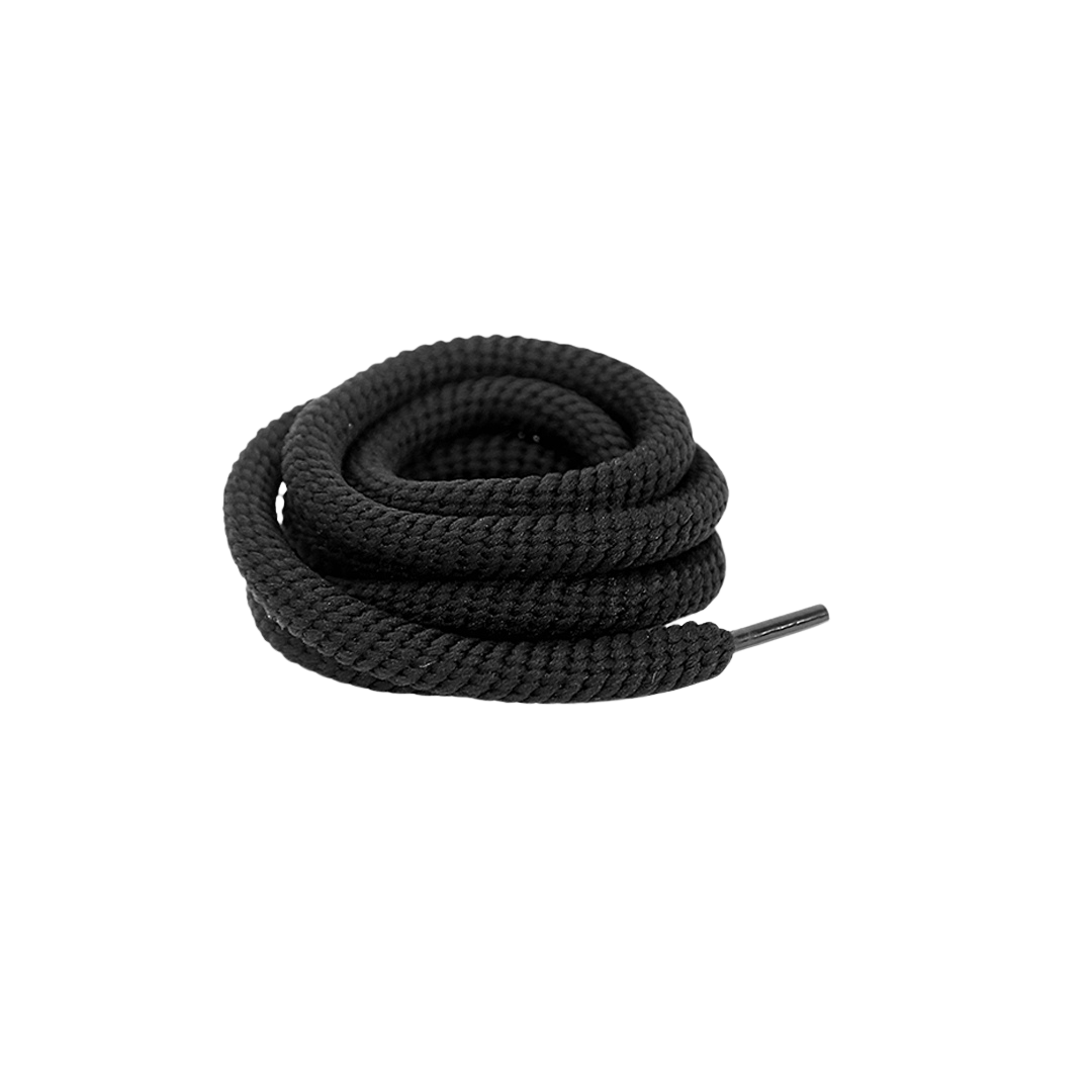 Wired Rope Black Shoelaces