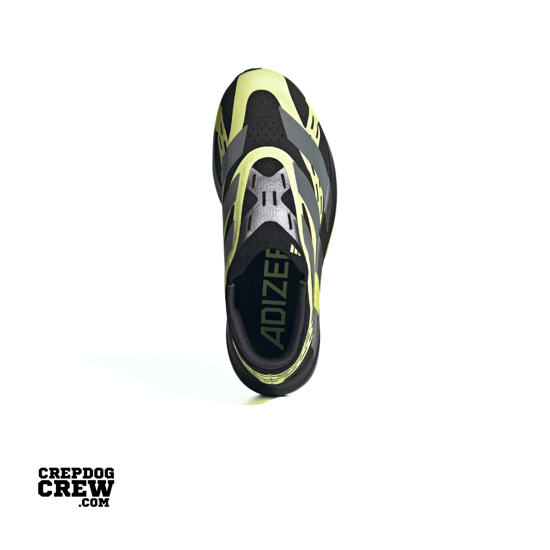 adidas Adizero Evo SL Laceless Core Black Iron Metallic Frozen Lemon