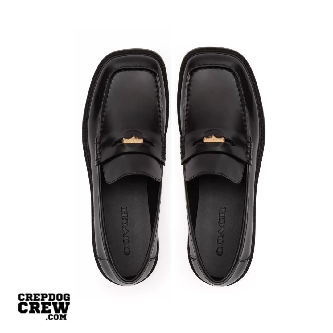 COACH Square Toe Loafer BLACK