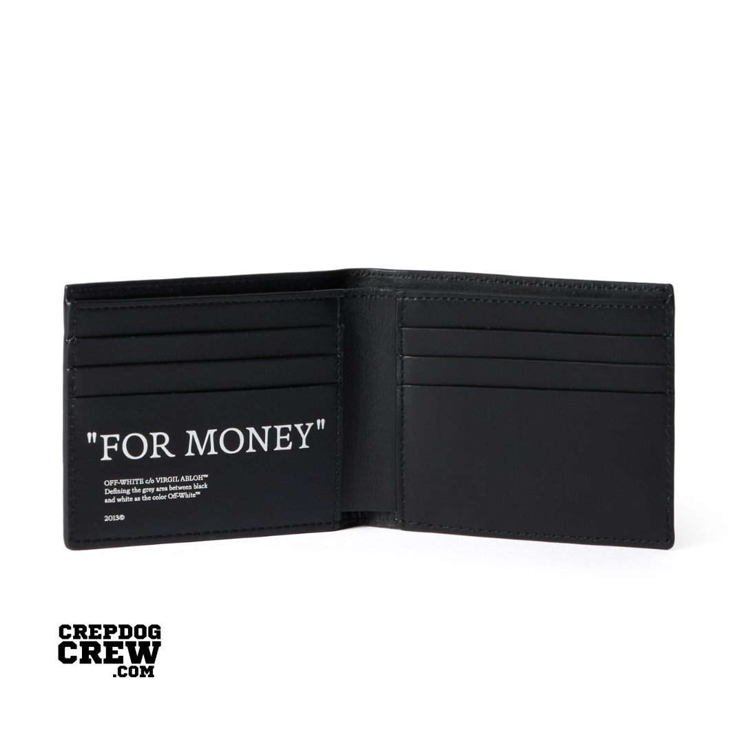 OFF WHITE QUOTE BIFOLD WALLET	BLACK
